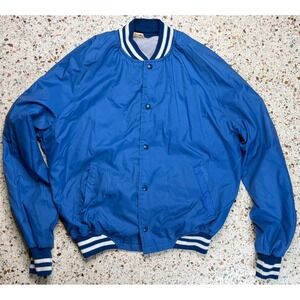 Chalk Line Vintage Rare NCAA Illinois State Satin Lined Bomber Jacket Size Large